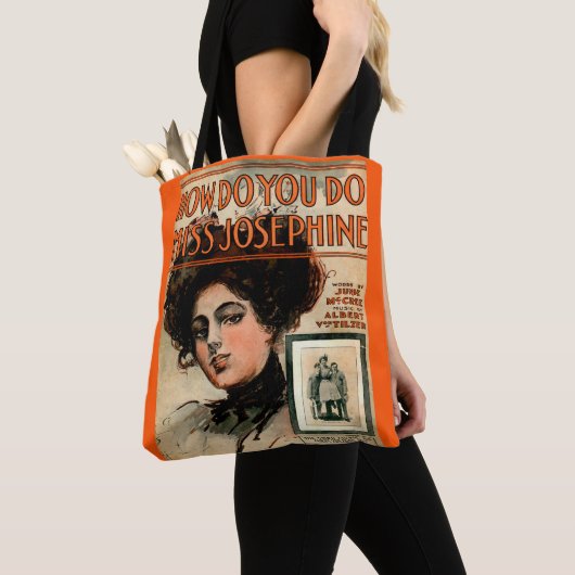1909 Hoe doe je Miss Josephine vel muziek Tote Bag (Dichtbij)