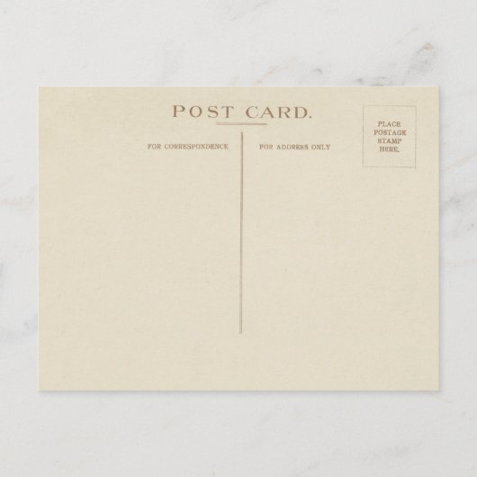 1909 jongens Ice Skating Gold Kerstmis Feestdagenkaart (Achterkant)