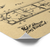 1909  Osteopathisch Tapelmodel Kunst Poster (Hoek)