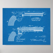 1909 Pistool automatische tekenafdrukken voor pate Poster (Voorkant)