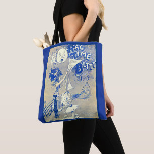 1909 Ragtime Betty bladmuziek art print Tote Bag