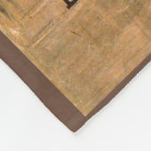 1909 Singing Bird sheet muziekprint Fleece Deken (Hoek)