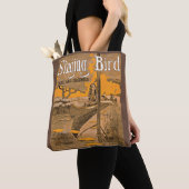1909 Singing Bird sheet muziekprint Tote Bag (Dichtbij)
