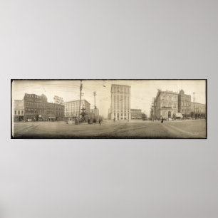 1909 Uitzicht Montgomery, AL Yard Long Photography Poster