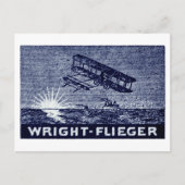 1909 Vliegtuig van de gebroeders Wright Briefkaart (Voorkant)