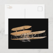 1909 Wright Militaire Flyer Briefkaart (Voorkant / Achterkant)