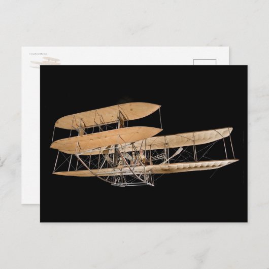 1909 Wright Militaire Flyer Briefkaart (Voorkant / Achterkant)
