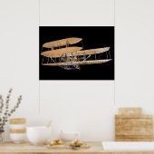 1909 Wright Militaire Flyer Poster (Keuken)
