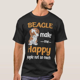190 Beagle Maak me blij T-shirt
