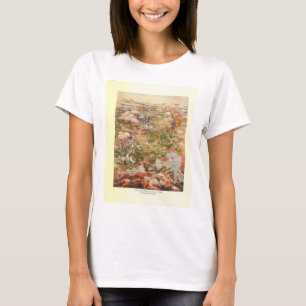 1910 Aerial Uitzicht Map - Yellowstone National Pa T-shirt