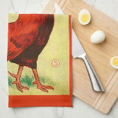 1910 Afdrukken van muziek op Chanticleer-vel Theedoek (Quarter Fold)