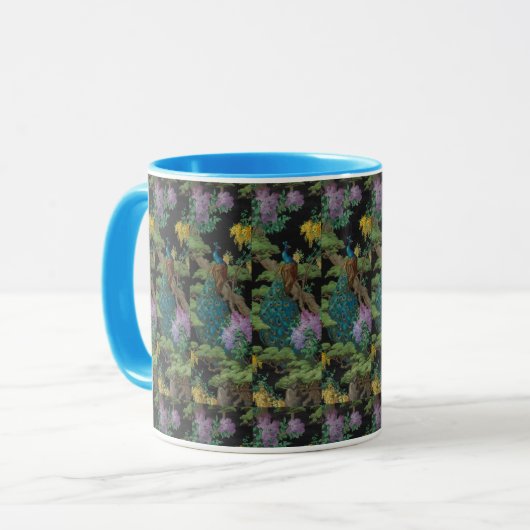 1910  behangsel De cedar-boom Mok (Voorkant links)