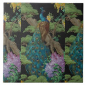 1910  behangsel De cedar-boom Tegeltje (Voorkant)