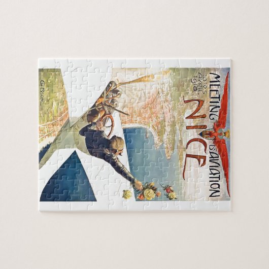 1910 Bijeenkomst van Nice Frankrijk Adverteren Po Legpuzzel (Horizontaal)