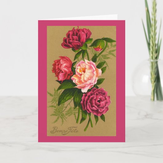 1910 BONNE FETE Verjaardag Wenskaart Kaart (Voorkant)