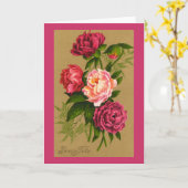  1910 BONNE FETE Verjaardag Wenskaart Kaart (Gele Bloem)