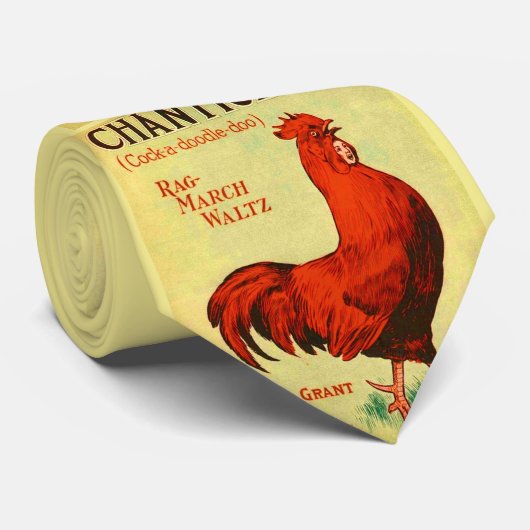 1910 Chanticleer bladmuziek afdruk Stropdas (Opgerold)