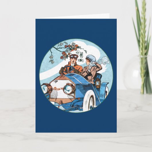 1910 Cole 30 Flyer Feestdagen Kaart (Voorkant)