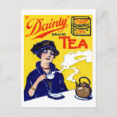 1910 Dainty Tea Briefkaart (Voorkant)