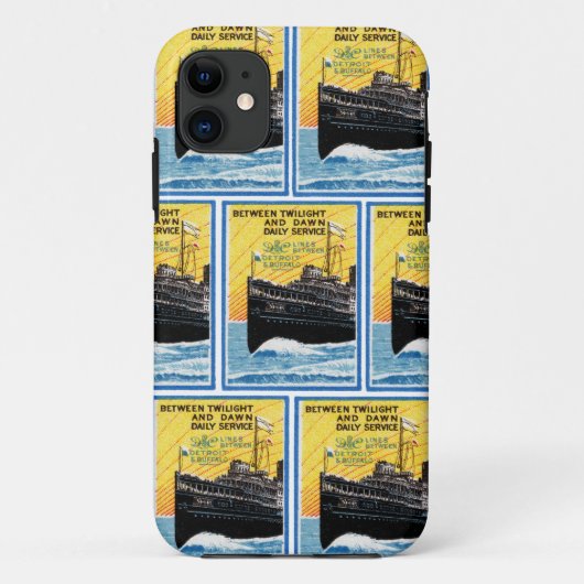 1910 Detroit to Buffalo Steamship Case-Mate iPhone Case (Achterkant)