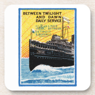 1910 Detroit to Buffalo Steamship Onderzetter