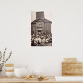 1910 Foto van de Abyssische Baptistische Kerk in N Poster (Keuken)