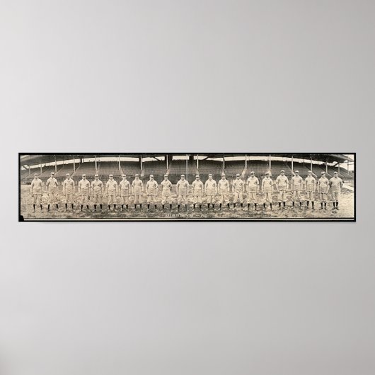  1910 - foto van de St. Loius Browns Poster (Voorkant)