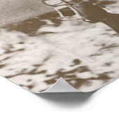 1910 Fotoportret van een Cowgirl die een rif vasth Poster (Hoek)