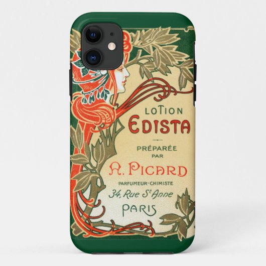 1910 Frans Art Nouveau-label Case-Mate iPhone Case (Achterkant)