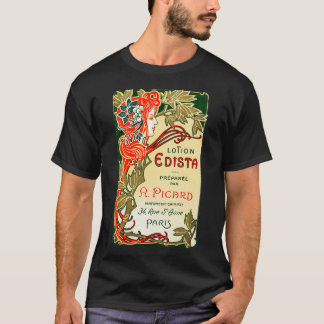 1910 Frans Art Nouveau-label T-shirt