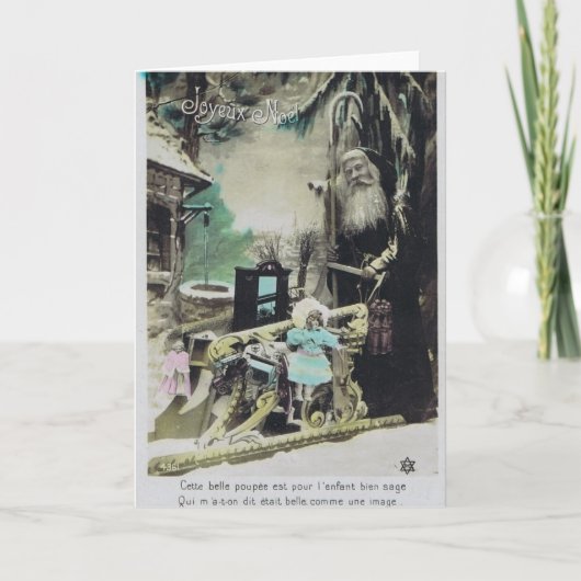 1910 Franse Pere Noel Feestdagen Kaart (Voorkant)