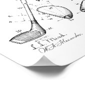 1910  Golf Club Patent Art Print (Hoek)