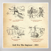 1910 Golf voor eerste afdrukken Poster (Voorkant)