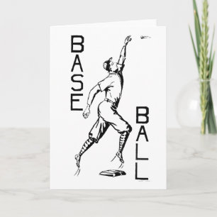 1910 illustratie van de Baseball-sport Kaart