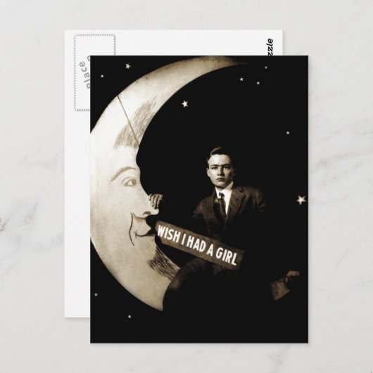 1910 Jongste wens van Man Briefkaart (Voorkant / Achterkant)