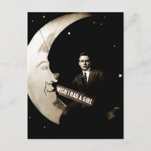 1910 Jongste wens van Man Briefkaart (Voorkant)