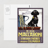 1910 Maccaroni-Poster Briefkaart (Voorkant / Achterkant)