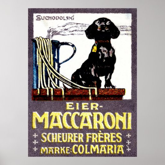 1910 Maccaroni-Poster Poster (Voorkant)