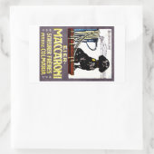 1910 Maccaroni-Poster Rechthoekige Sticker (Tas)