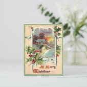 1910 Oude Kerstmis Hulst Briefkaart (Staand voorkant)