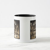 1910 Penn Station NYC Magic Lantern Slide Sepia Mok (Midden)