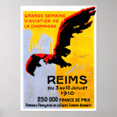 1910 Reims Air Show Poster (Voorkant)