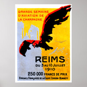 1910 Reims Air Show Poster
