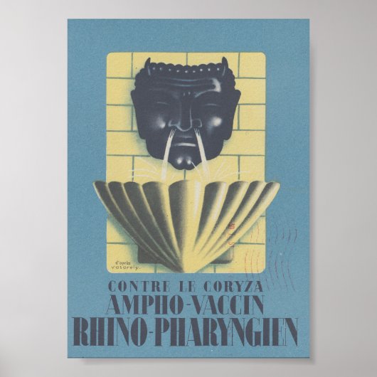 1910 Ronchèse Ampho Vaccin Frans Poster (Voorkant)