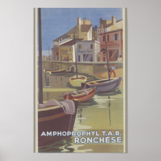 1910 Ronchèse Ampho Vaccin Frans Poster