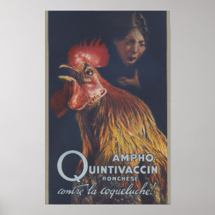 1910 Ronchèse Ampho Vaccin Franse Poster
