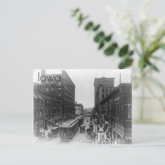 1910 Uitzicht van het Briefkaart van de binnenstad (Staand voorkant)