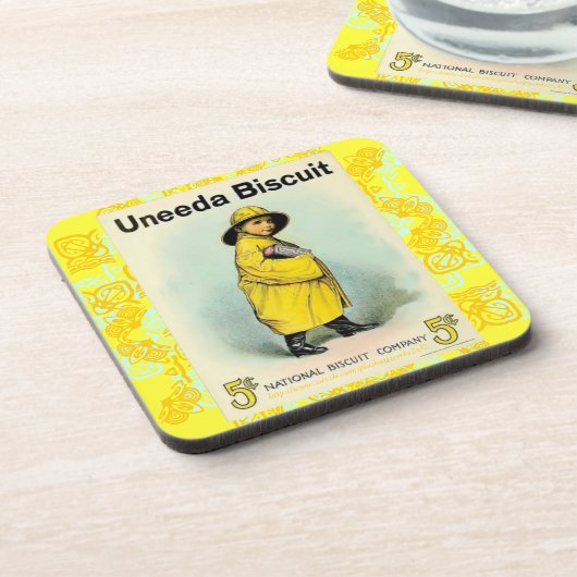 "1910-UNEEDA — BISCUIT — AD" ONDERZETTER (Linkerzijde)