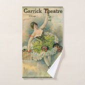 1910 Vrouw Thespian Garrick Theater Chicago Bad Handdoek (Handdoek)