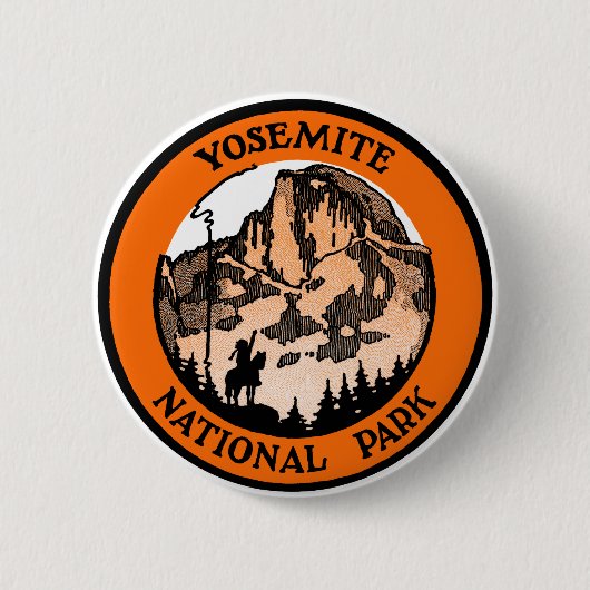 1910 Yosemite National Park Ronde Button 5,7 Cm (Voorkant)